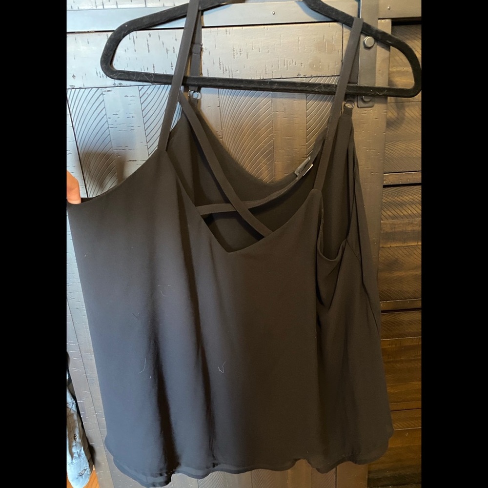 Black tank top